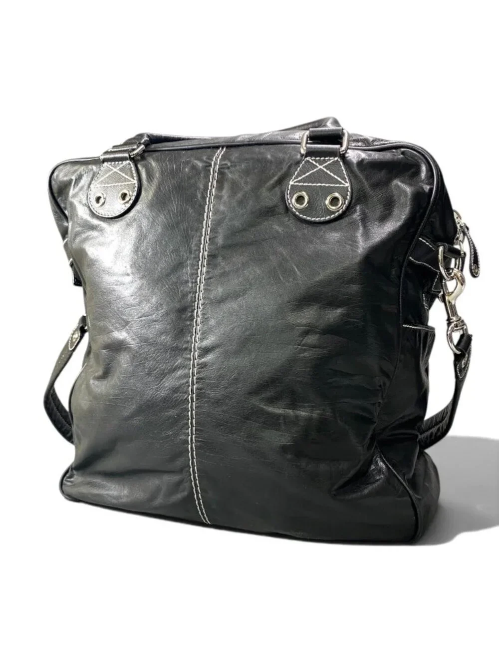 Gucci Archive Grommet 2-Way Shoulder Bag Black